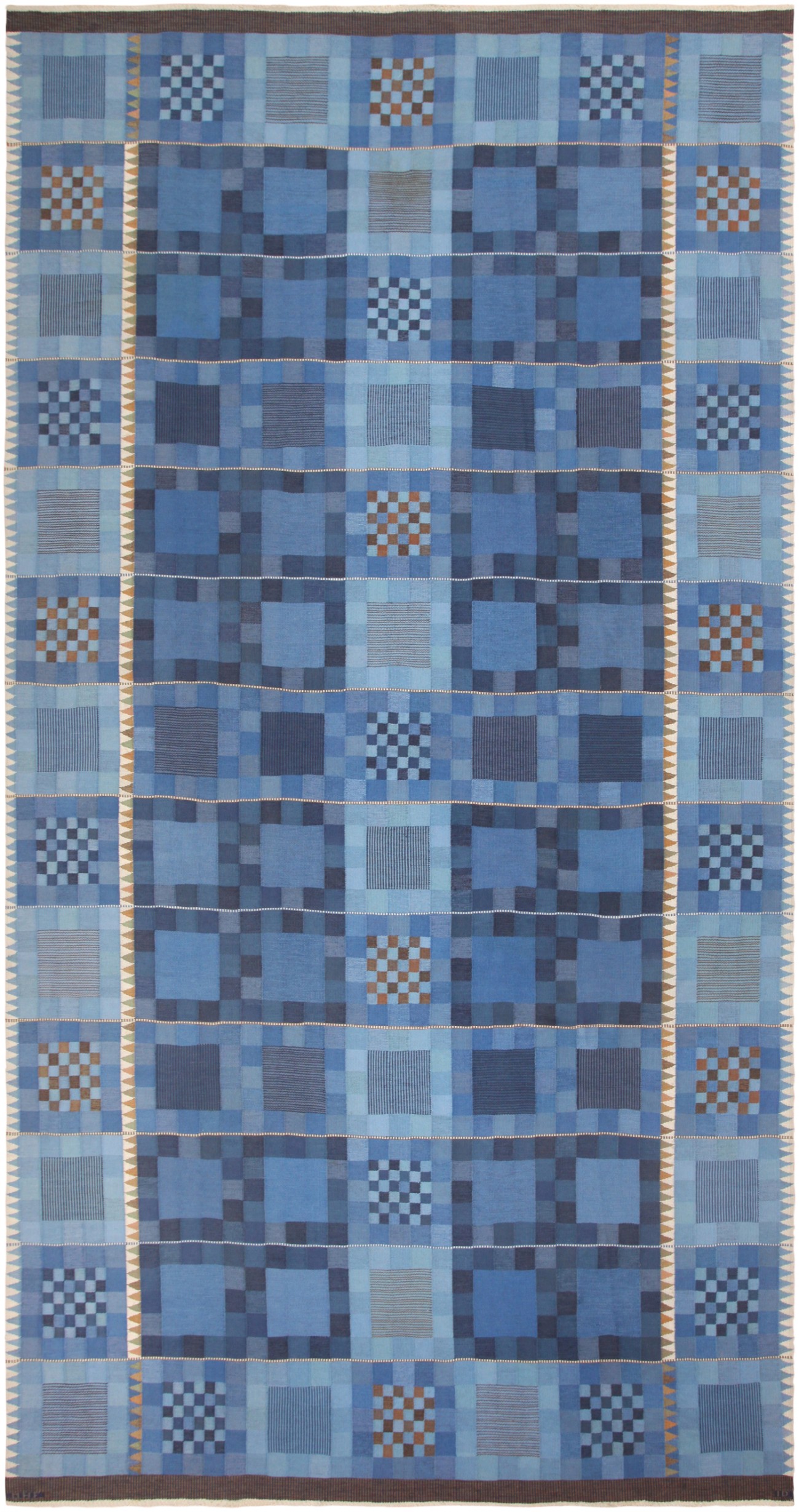 Vintage Transitional Carpet by Swedish Ingrid Dessau