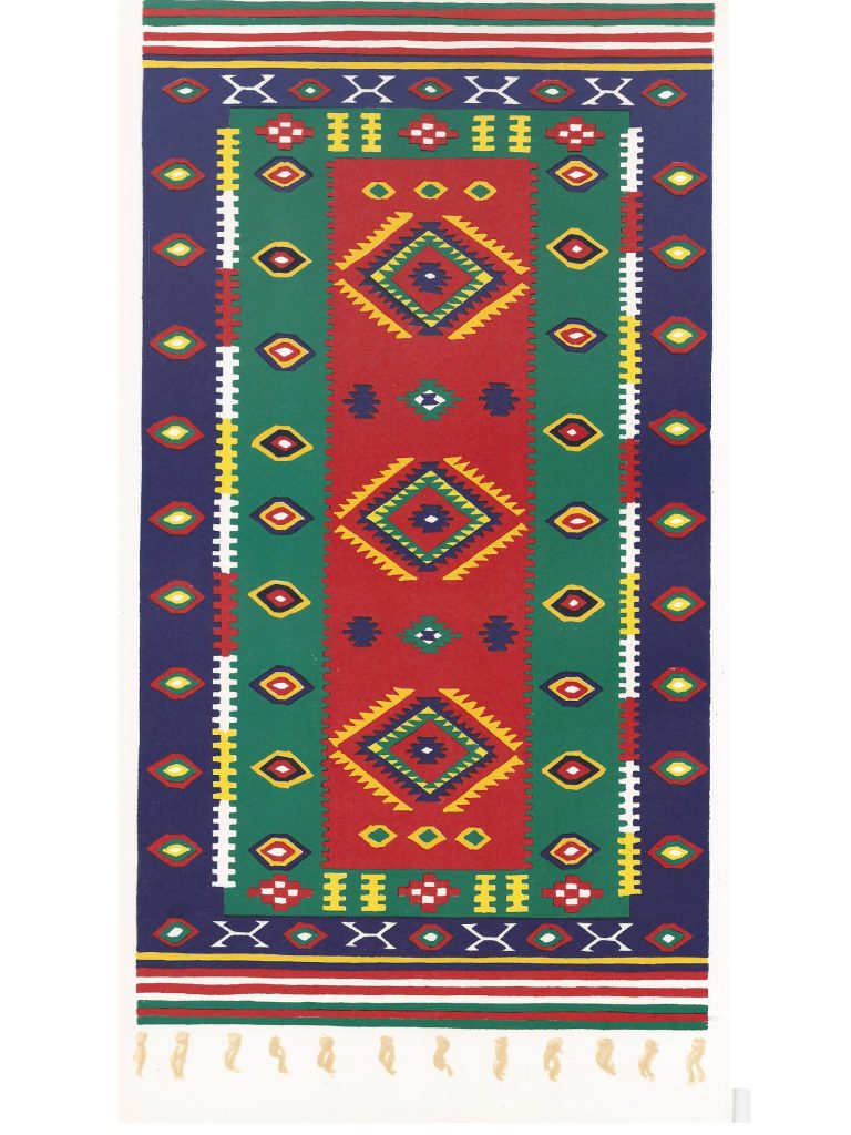 34. Carpet from Laberie with stamp hook