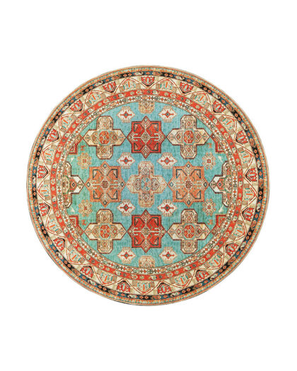 8011 1 ottoman turquoise washable rug