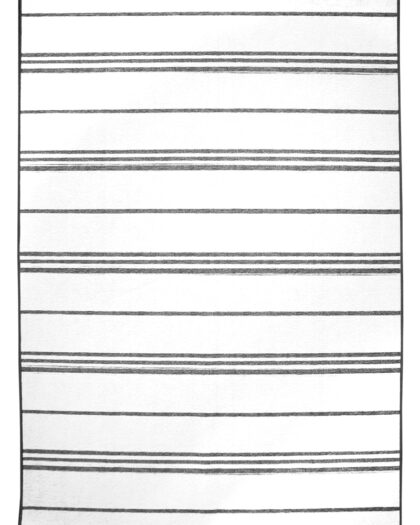 8074 1 stripe grey washable rug
