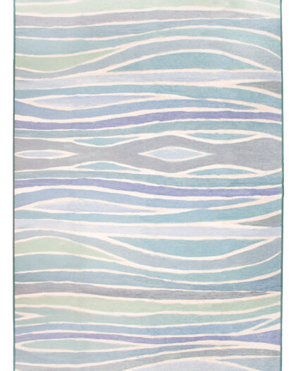 8091 1 waves ocean blue washable rug